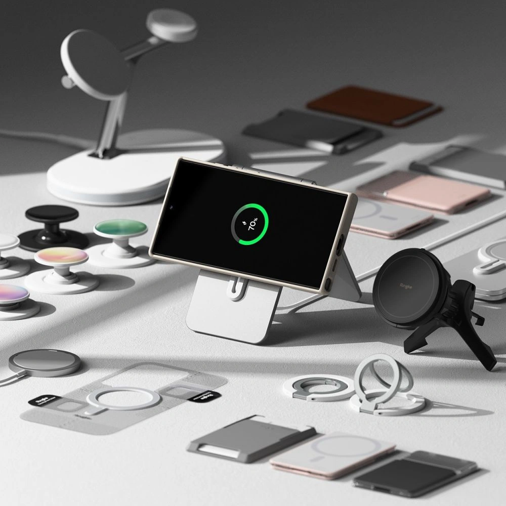 Wholesale Ringke Silicone Magnetic MagSafe Samsung Galaxy S24 Ultra Stone - RGK1938 - {ean13} - Hurt