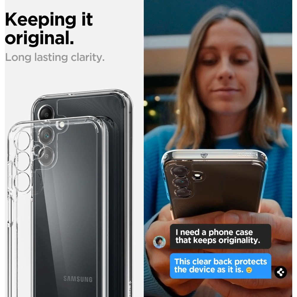 Hurtownia GSM - Etui Spigen Ultra Hybrid Samsung Galaxy A15 4G / 5G Transparent Crystal - SPN3308 - {ean13} - Hurt