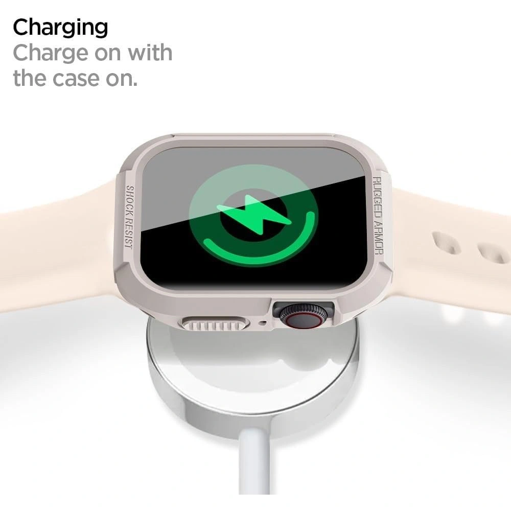 Hurtownia GSM - Case Spigen Rugged Armor Apple Watch 4/5/6/7/8/9/SE 44/45mm Dune Beige - SPN3309 - {ean13} - Hurt