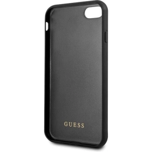 Etui Guess GUHCI8TGGPBK Apple iPhone SE 2022/SE 2020/8/7 czarny /black hard case Peony G Double Layer Glitter