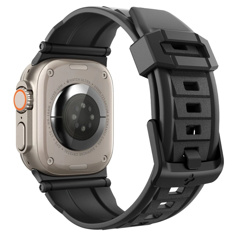 Wholesale Belt Spigen Rugged Ultra Band Apple Watch 4/5/6/7/8/SE/Ultra 44/45/49mm Matte Black - SPN3311 - {ean13} - Hurt