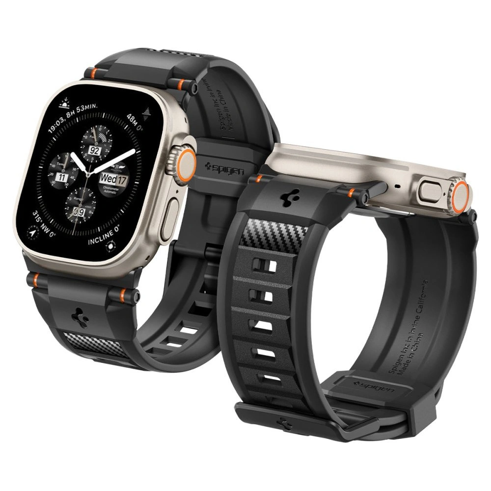 Wholesale Belt Spigen Rugged Ultra Band Apple Watch 4/5/6/7/8/SE/Ultra 44/45/49mm Matte Black - SPN3311 - {ean13} - Hurt