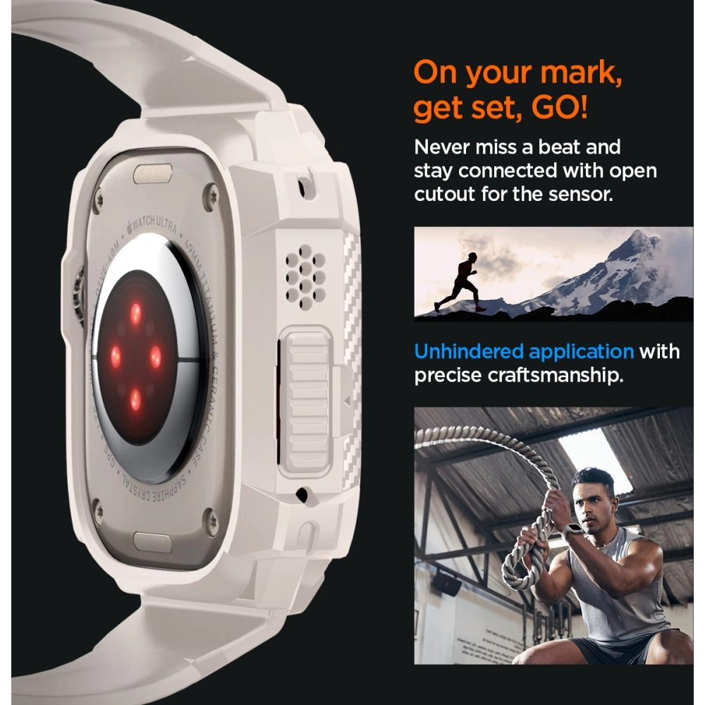 Hurtownia GSM - Etui Spigen Rugged Armor Pro Apple Watch Ultra 1/2 49mm Dune Beige - SPN3314 - {ean13} - Hurt