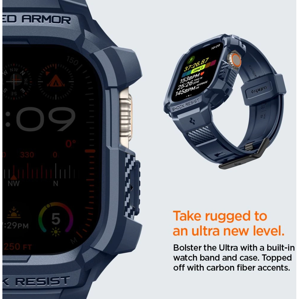 Wholesale Case Spigen Rugged Armor Pro Apple Watch Ultra 1/2 49mm Navy Blue - SPN3315 - {ean13} - Hurt
