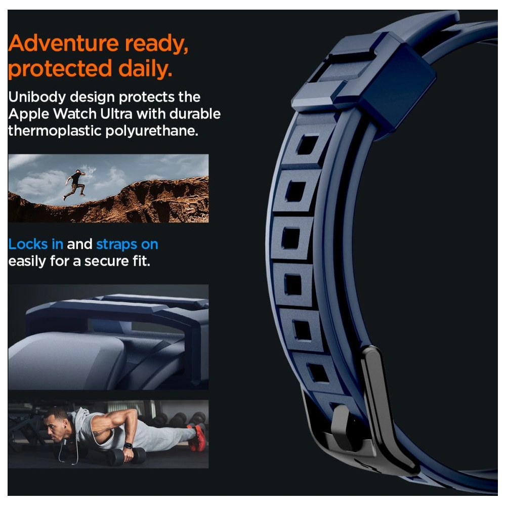 Wholesale Case Spigen Rugged Armor Pro Apple Watch Ultra 1/2 49mm Navy Blue - SPN3315 - {ean13} - Hurt