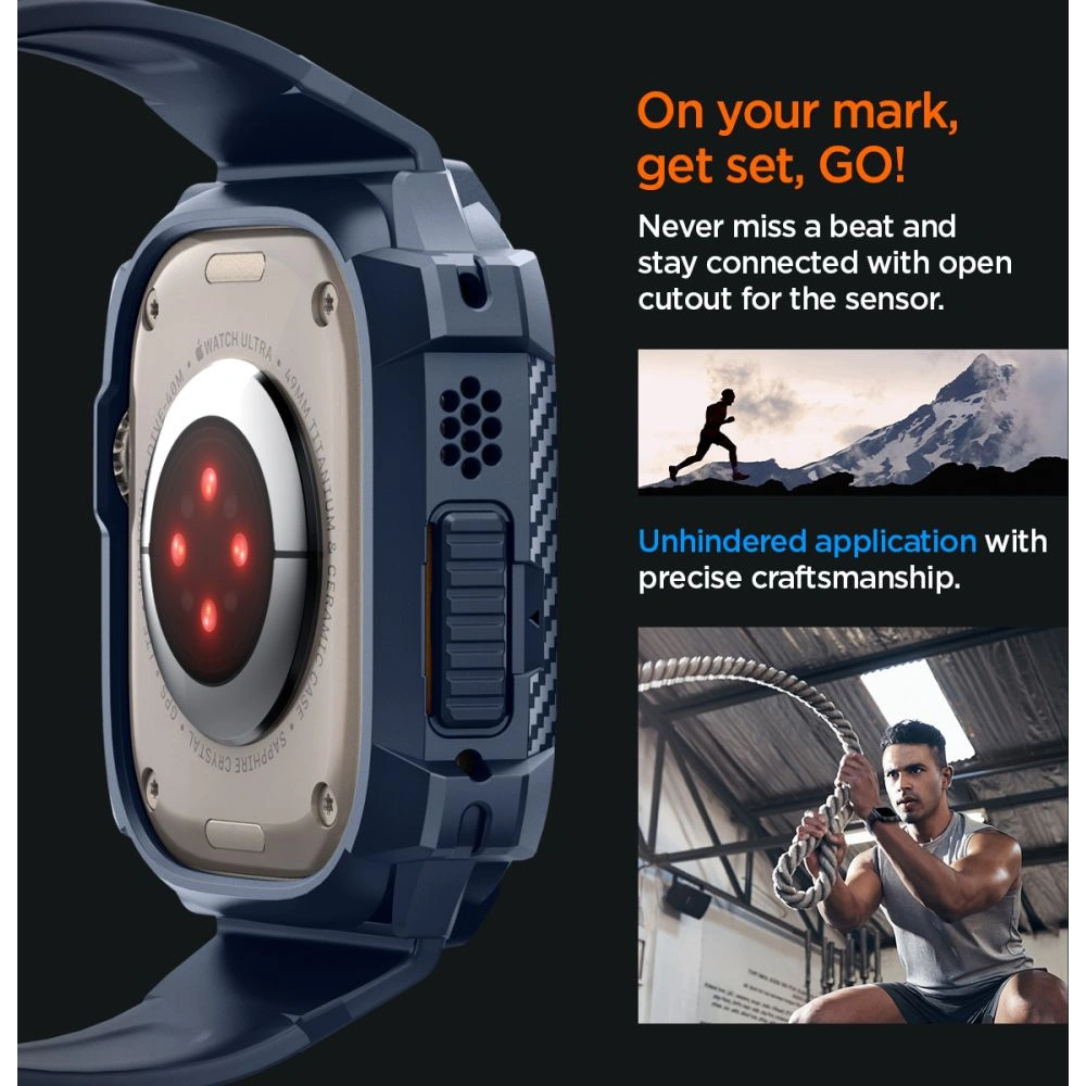 Wholesale Case Spigen Rugged Armor Pro Apple Watch Ultra 1/2 49mm Navy Blue - SPN3315 - {ean13} - Hurt
