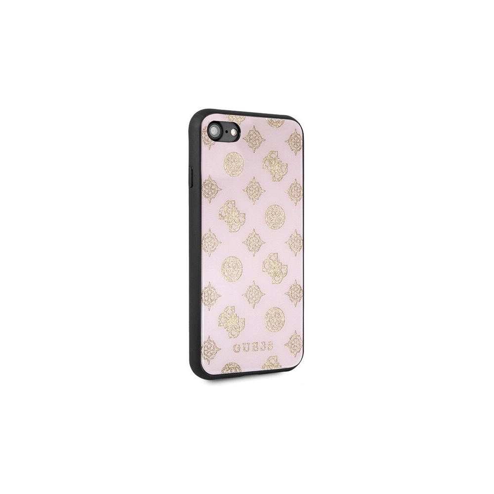Hurtownia GSM - Etui Guess GUHCI8TGGPLP Apple iPhone SE 2022/SE 2020/8/7 jasnoróż owy/light pink hard case Peony G Double Layer Glitter - GUE144PNK - {ean13} - Hurt