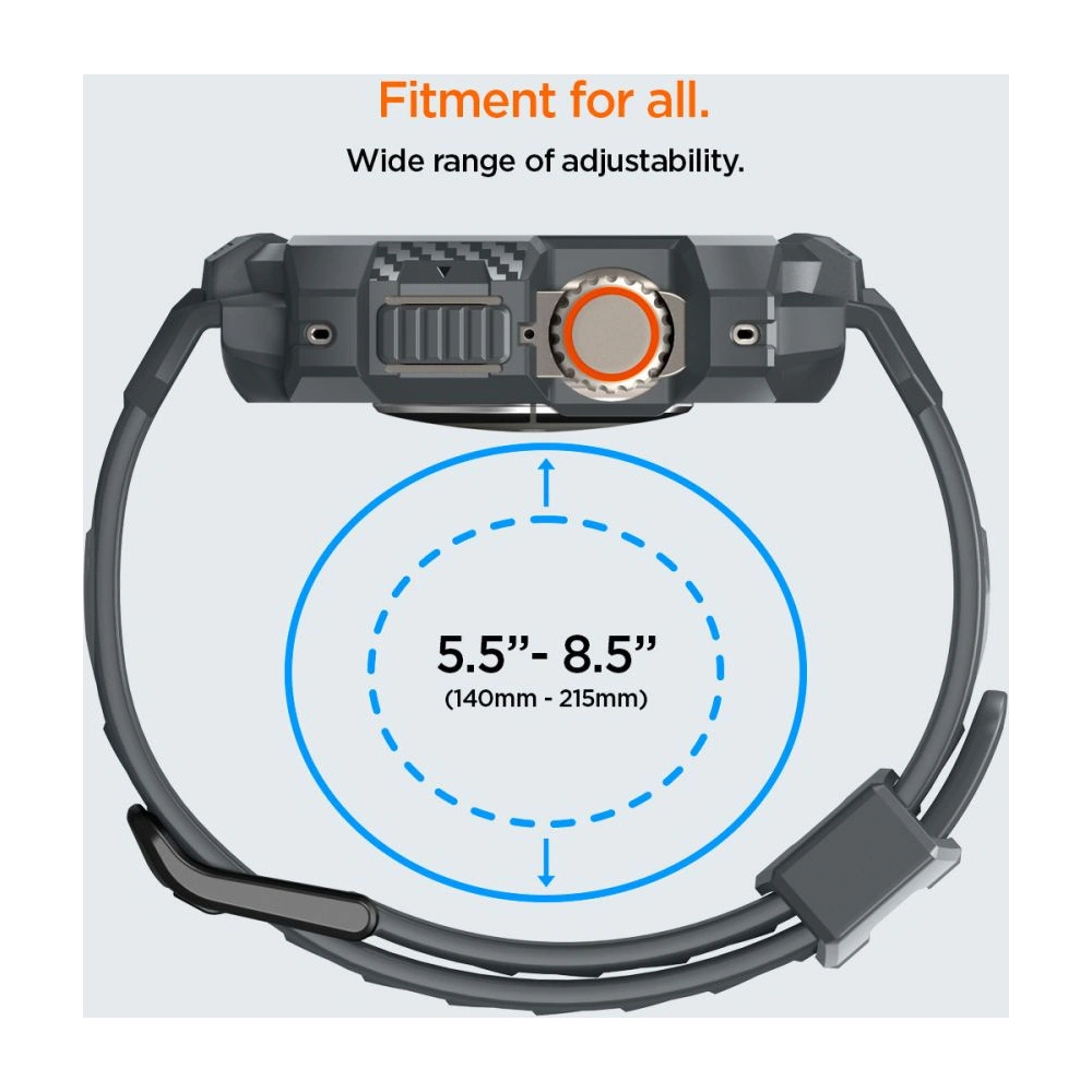 Wholesale Case Spigen Rugged Armor Pro Apple Watch Ultra 1/2 49mm Dark Grey - SPN3316 - {ean13} - Hurt