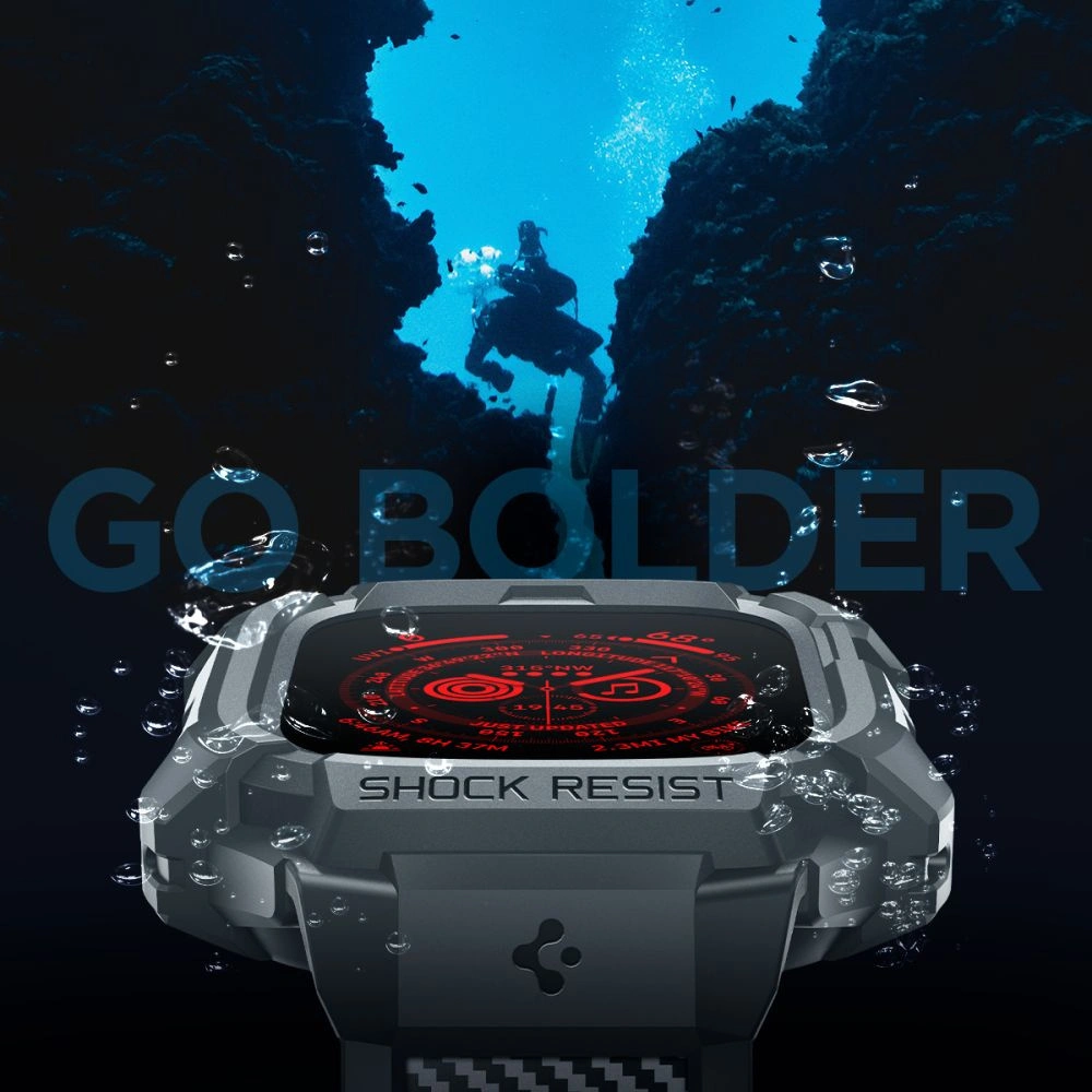 Wholesale Case Spigen Rugged Armor Pro Apple Watch Ultra 1/2 49mm Dark Grey - SPN3316 - {ean13} - Hurt
