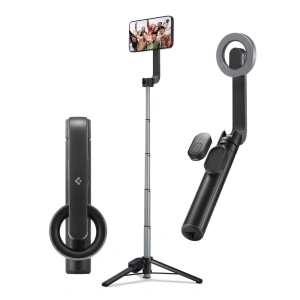 Kijek Spigen S570W Bluetooth Selfie Bot Tripod MagSafe Fekete