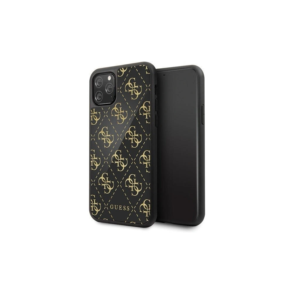 Hurtownia GSM - Etui Guess GUHCN584GGPBK Apple iPhone 11 Pro schwarz/black hard case 4G Double Layer Glitter - GUE145BLK - {ean13} - Hurt