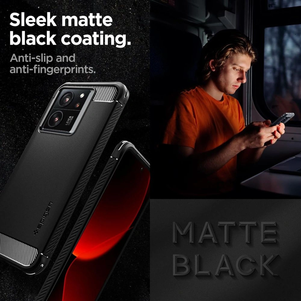 Hurtownia GSM - Case Spigen Rugged Armor Xiaomi 13T / 13T Pro Matt Schwarz - SPN3318 - {ean13} - Hurt