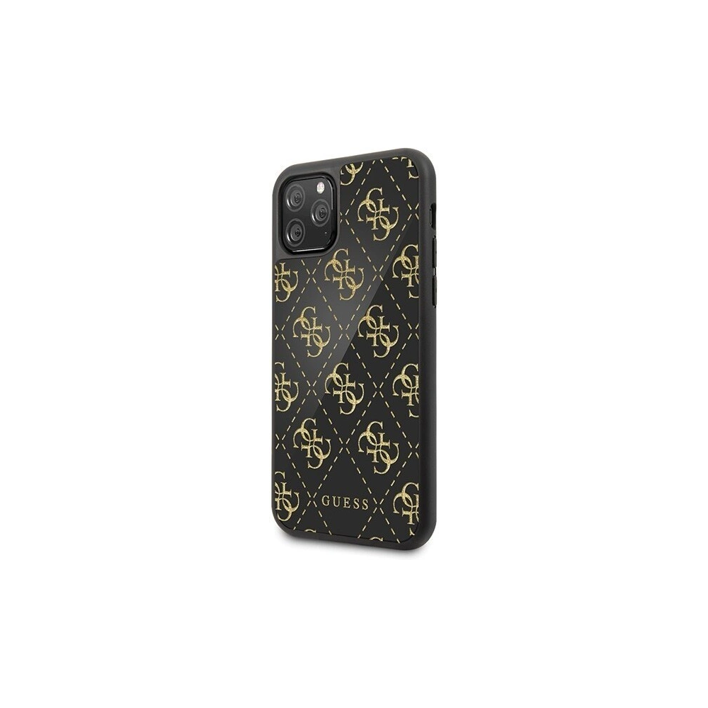 Hurtownia GSM - Etui Guess GUHCN584GGPBK Apple iPhone 11 Pro schwarz/black hard case 4G Double Layer Glitter - GUE145BLK - {ean13} - Hurt