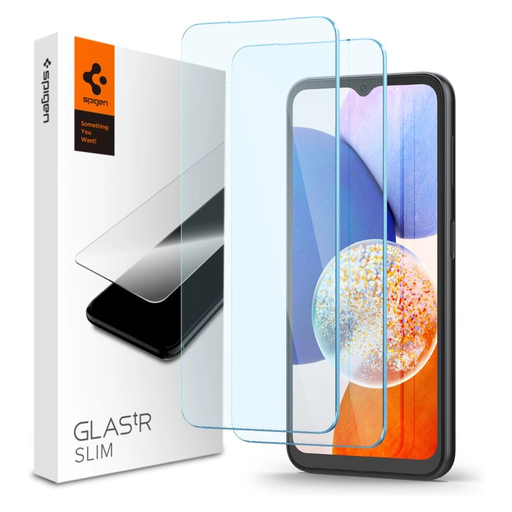 Wholesale Spigen GLAS.tR Slim Samsung Galaxy A15 4G / 5G / A25 5G Clear [2 PACK] - SPN3319 - {ean13} - Hurt