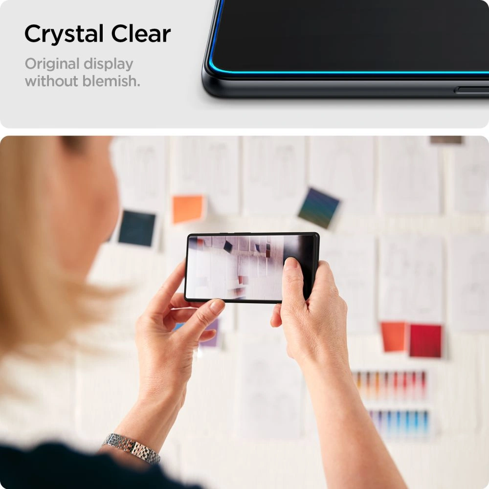 Wholesale Spigen GLAS.tR Slim Samsung Galaxy A15 4G / 5G / A25 5G Clear [2 PACK] - SPN3319 - {ean13} - Hurt