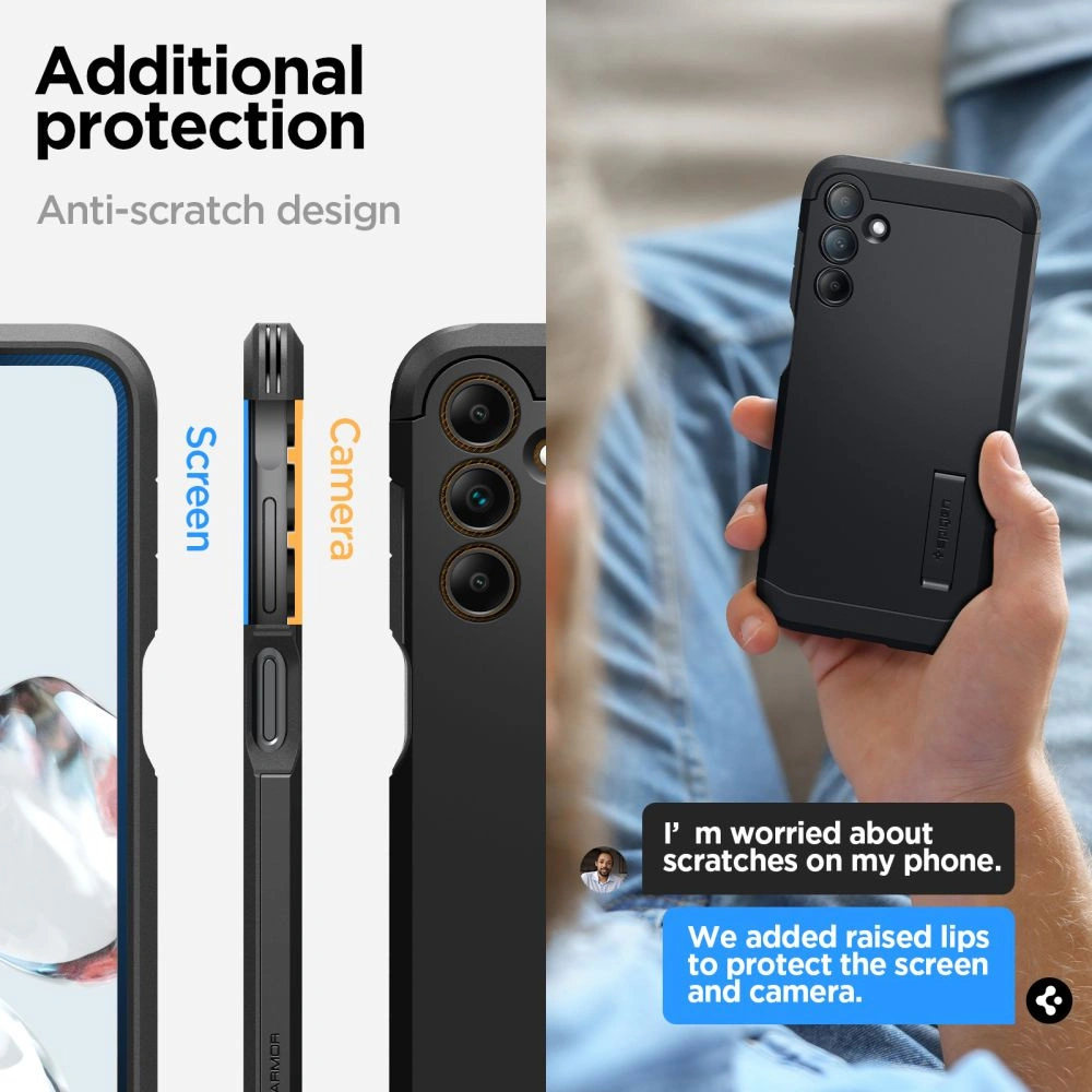 Wholesale Spigen Tough Armor Samsung Galaxy A15 4G / 5G Black - SPN3320 - {ean13} - Hurt