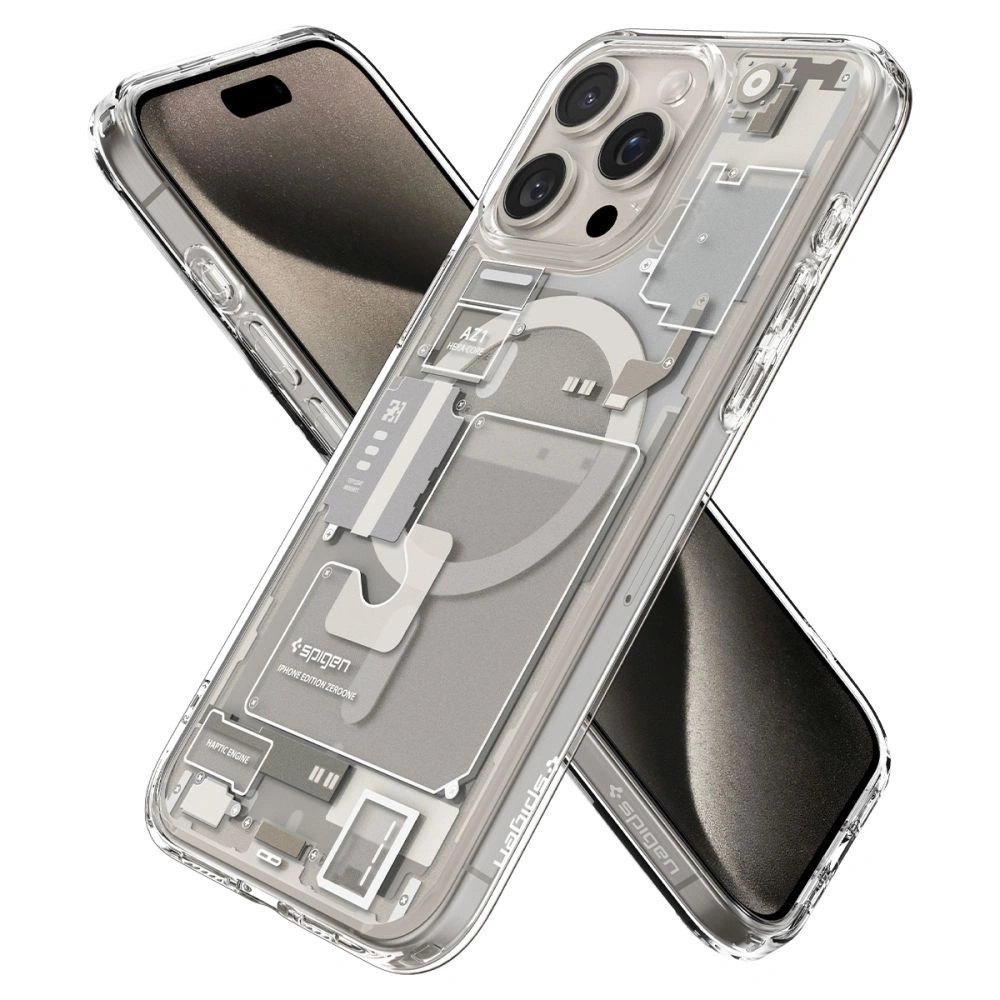 Hurtownia GSM - Etui Spigen Ultra Hybrid Mag MagSafe Apple iPhone 15 Pro Max Zero One Természetes Titán - SPN3321 - {ean13} - Hurt