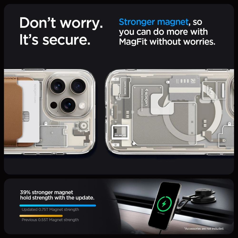Hurtownia GSM - Etui Spigen Ultra Hybrid Mag MagSafe Apple iPhone 15 Pro Max Zero One Természetes Titán - SPN3321 - {ean13} - Hurt