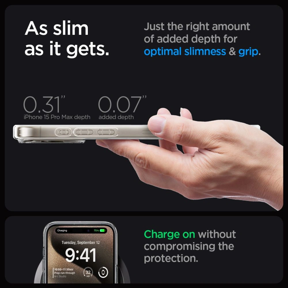 Hurtownia GSM - Etui Spigen Ultra Hybrid Mag MagSafe Apple iPhone 15 Pro Max Zero One Přírodní Titan - SPN3321 - {ean13} - Hurt