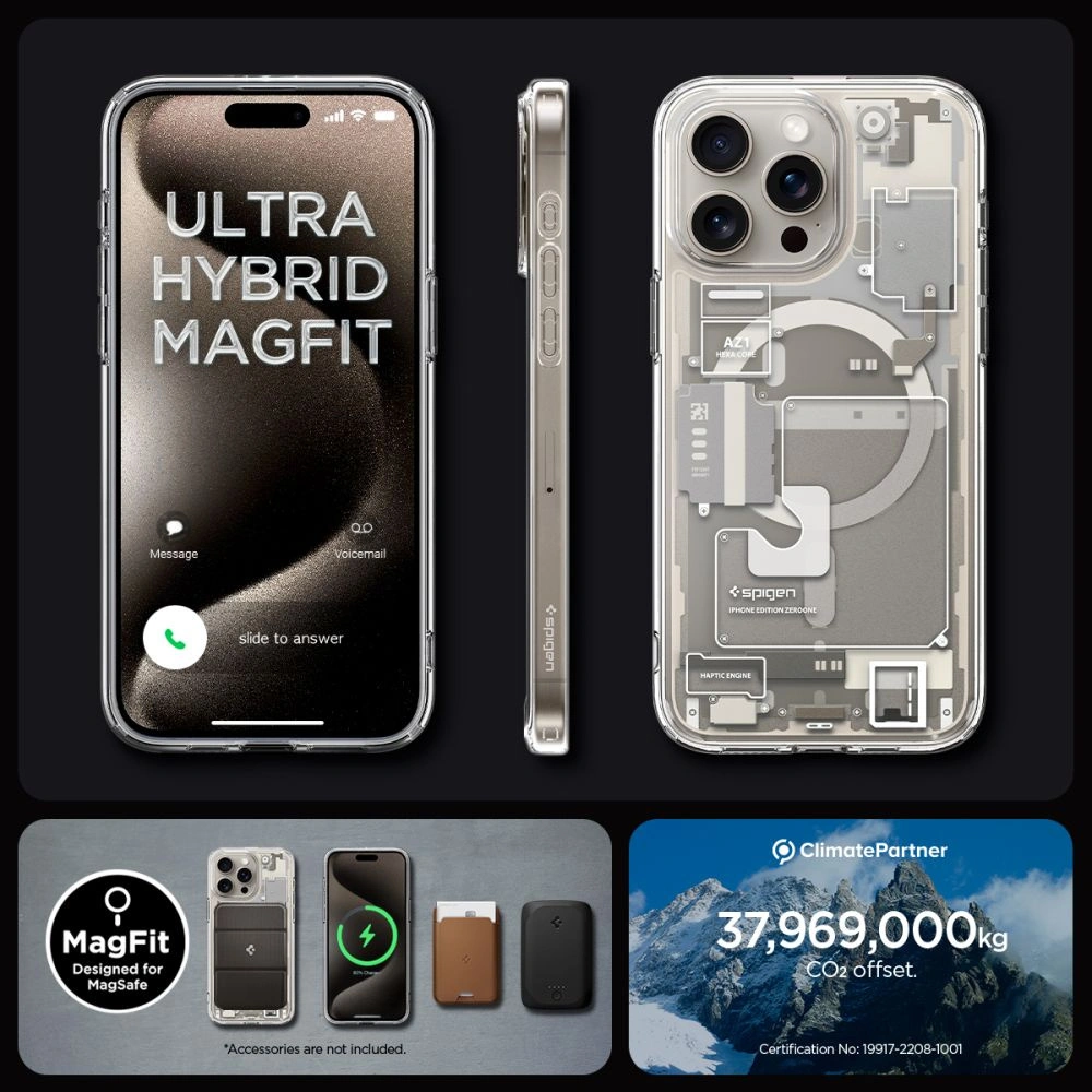 Hurtownia GSM - Etui Spigen Ultra Hybrid Mag MagSafe Apple iPhone 15 Pro Max Zero One Természetes Titán - SPN3321 - {ean13} - Hurt