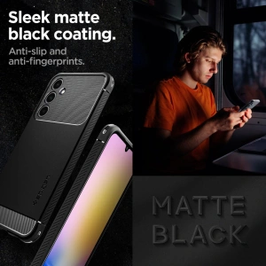 Hurtownia GSM - Case Spigen Rugged Armor Samsung Galaxy A25 5G Matt Schwarz - SPN3322 - {ean13} - Hurt