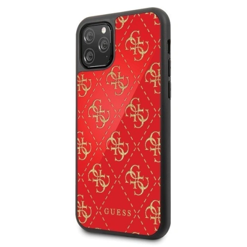 Etui Guess GUHCN584GGPRE Apple iPhone 11 Pro czerwony/red hard case 4G Double Layer Glitter