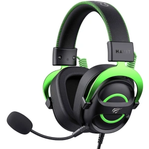 Wholesale Havit H2002E gaming headphones black-green - HVT283 - {ean13} - Hurt