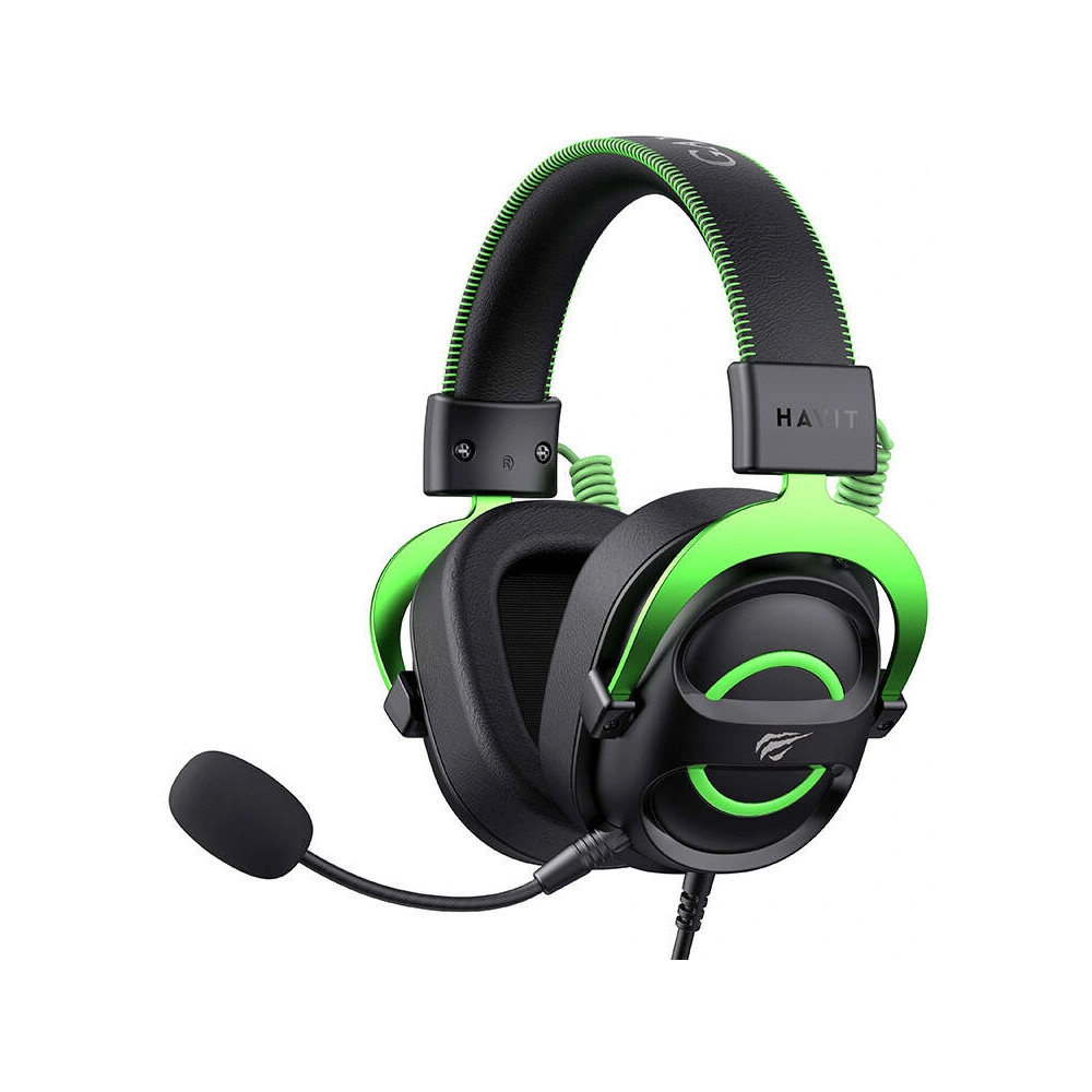 Hurtownia GSM - Căști de gaming pe ureche Havit H2002E negru-verde - HVT283 - {ean13} - Hurt