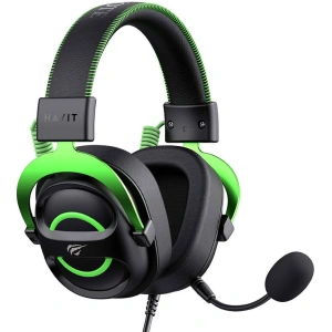 Wholesale Havit H2002E gaming headphones black-green - HVT283 - {ean13} - Hurt