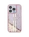 Hurtownia GSM - Etui Guess GUHCP15LLFCSEGP Apple iPhone 15 Pro hardcase Liquid Glitter Gold Stripes różowy/pink - GUE3181 - {ean13} - Hurt