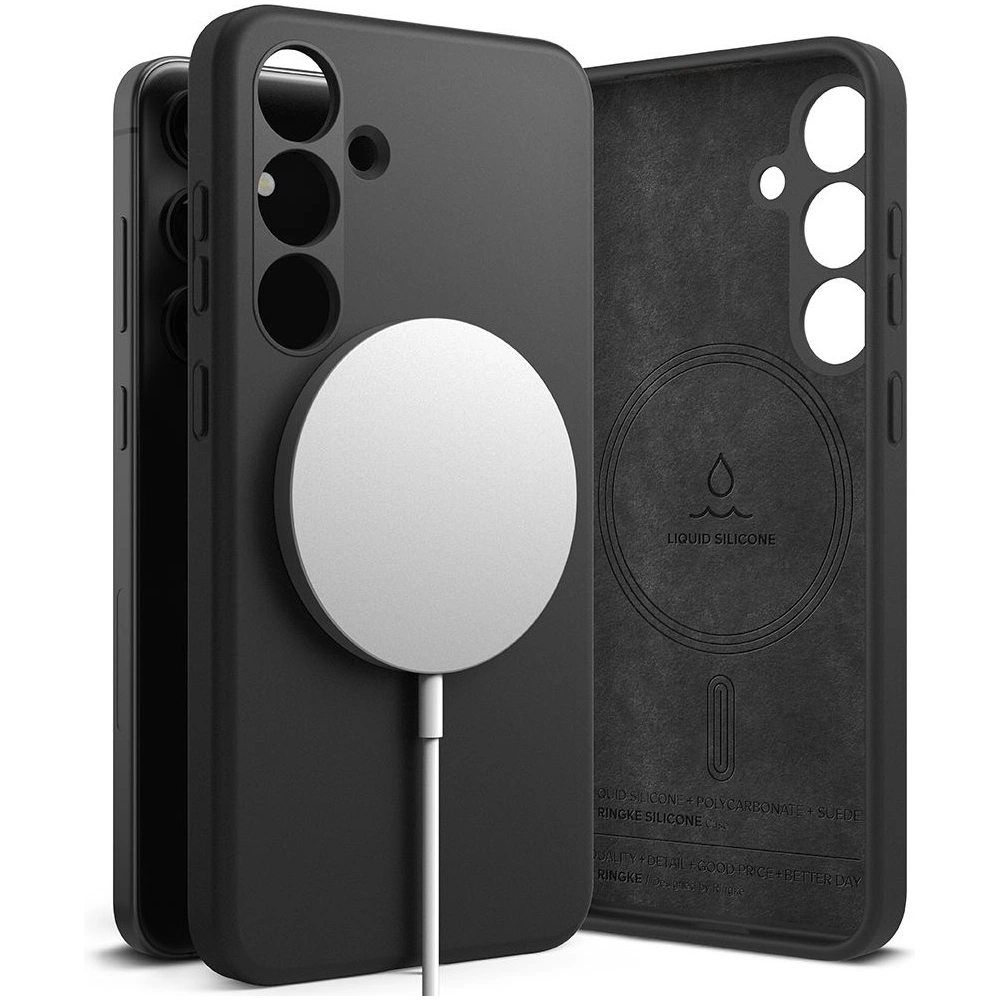 Hurtownia GSM - Case Ringke Silikon Magnetisch MagSafe Samsung Galaxy S24 Schwarz - RGK1940 - {ean13} - Hurt