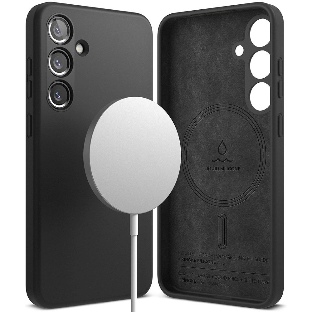 Hurtownia GSM - Case Ringke Silikon Magnetisch MagSafe Samsung Galaxy S24 Schwarz - RGK1940 - {ean13} - Hurt