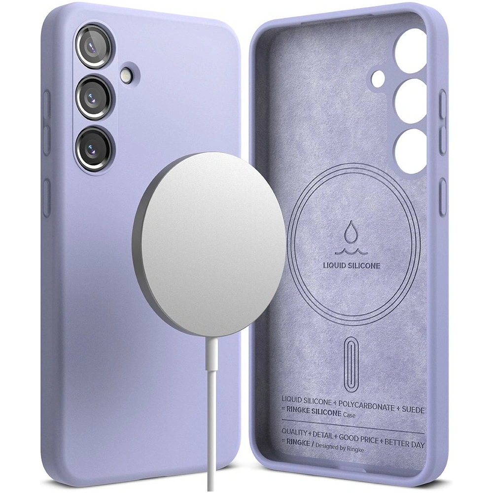 Hurtownia GSM - Etui Ringke Silicone Magnetic MagSafe Samsung Galaxy S24 Levandule - RGK1941 - {ean13} - Hurt