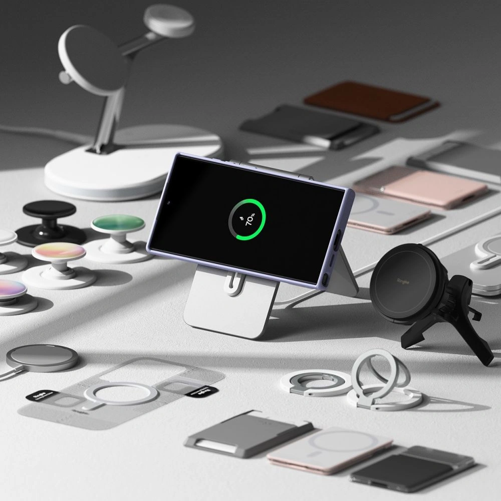 Hurtownia GSM - Etui Ringke Silicon Magnetic MagSafe Samsung Galaxy S24 Lavandă - RGK1941 - {ean13} - Hurt