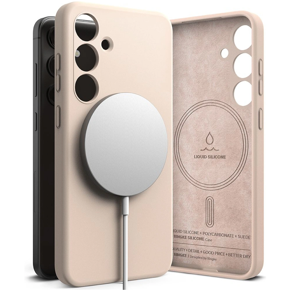 Hurtownia GSM - Case Ringke Silikon Magnetic MagSafe Samsung Galaxy S24 Rosa Sand - RGK1942 - {ean13} - Hurt
