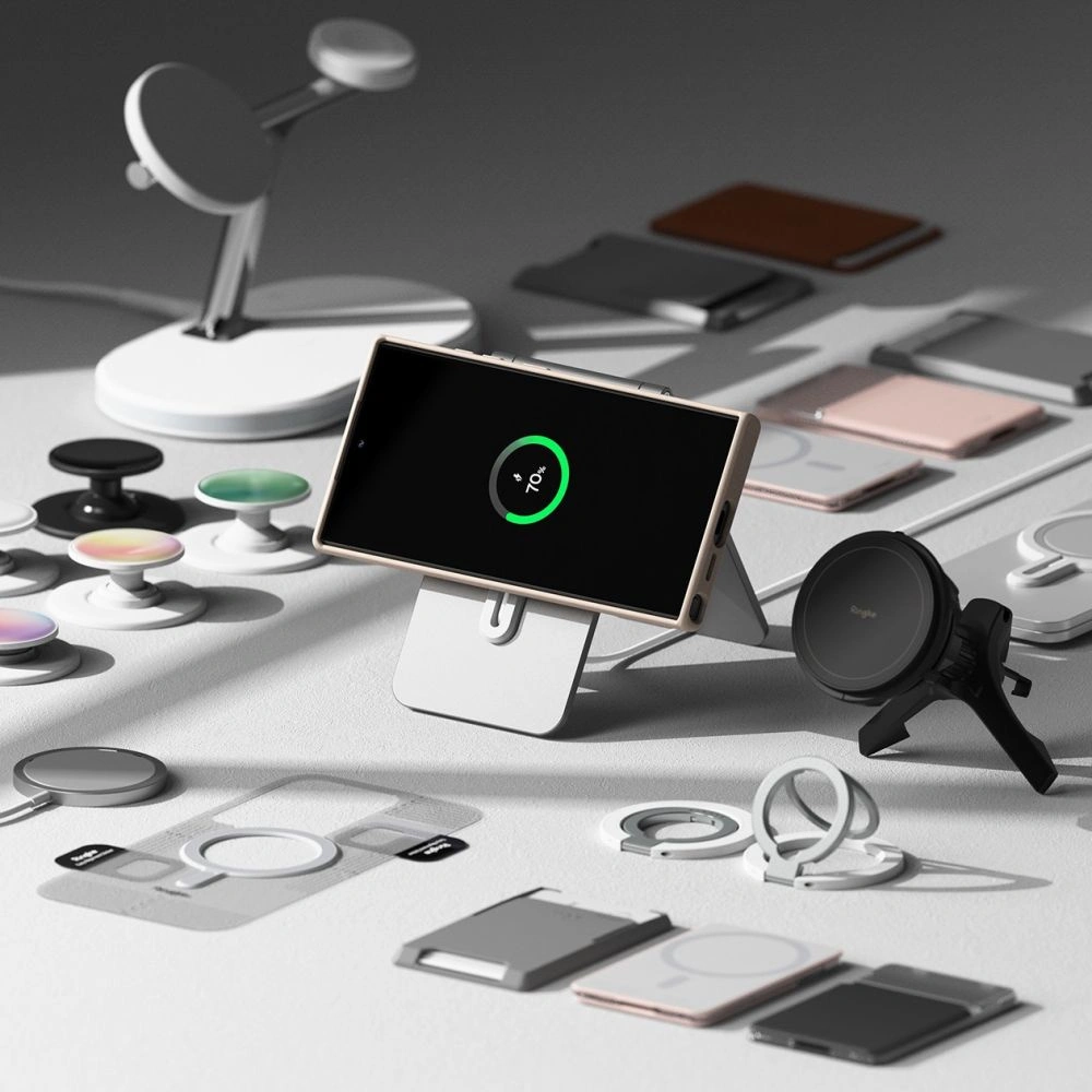 Hurtownia GSM - Etui Ringke Silicone Magnetic MagSafe Samsung Galaxy S24 Růžový písek - RGK1942 - {ean13} - Hurt