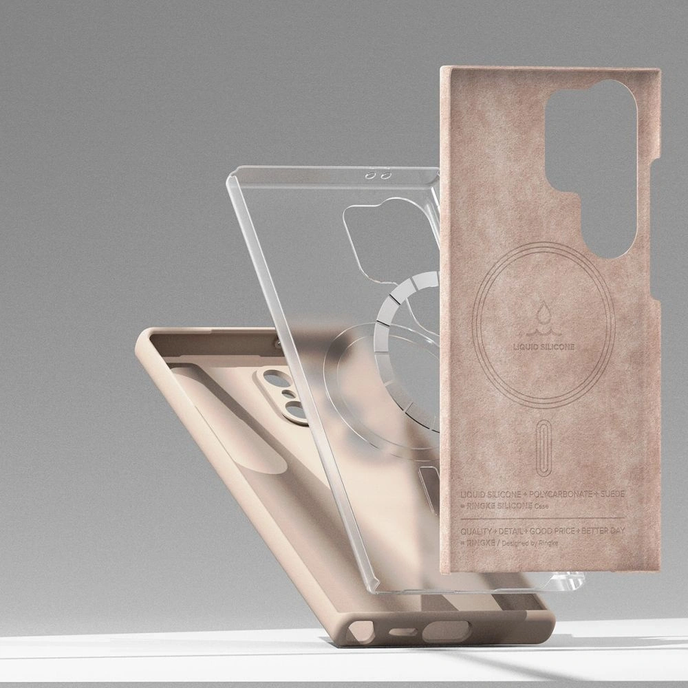 Hurtownia GSM - Case Ringke Silikon Magnetic MagSafe Samsung Galaxy S24 Rosa Sand - RGK1942 - {ean13} - Hurt