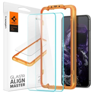 Sticlă securizată Spigen GLAS.tR AlignMaster Google Pixel 8 Clar [2 PACK]