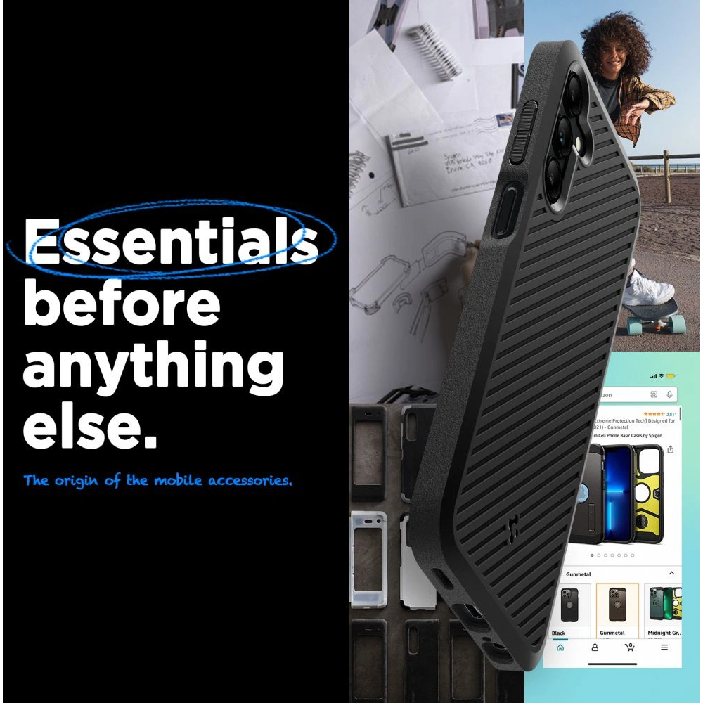 Hurtownia GSM - Etui Spigen Core Armor Samsung Galaxy A15 4G / 5G Negru Mat - SPN3329 - {ean13} - Hurt