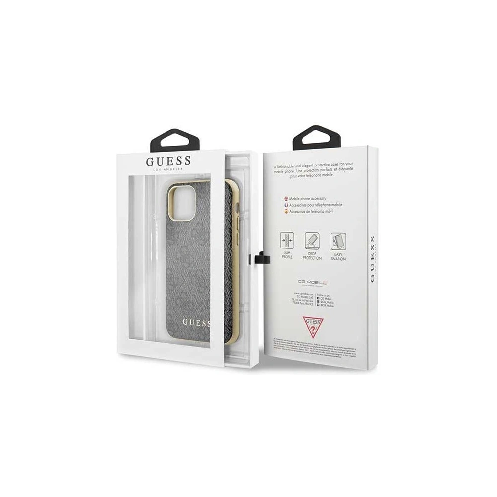 Hurtownia GSM - Etui Guess GUHCN58G4GG Apple iPhone 11 Pro szary/grey hard case 4G Collection - GUE149GRY - {ean13} - Hurt
