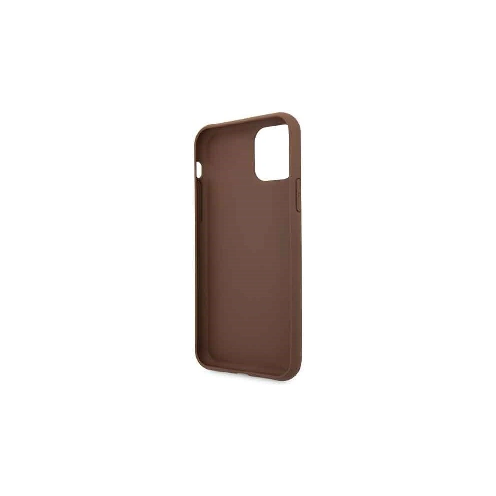 Hurtownia GSM - Etui Guess GUHCN58G4GLBR Apple iPhone 11 Pro brązowy/brown hard case 4G Stripe Collection - GUE150BR - {ean13} - Hurt