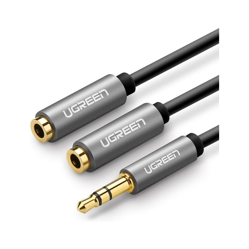 Hurtownia GSM - Rozdzielacz audio AUX UGREEN kabel jack 3,5 mm, 20cm - UGR162 - {ean13} - Hurt