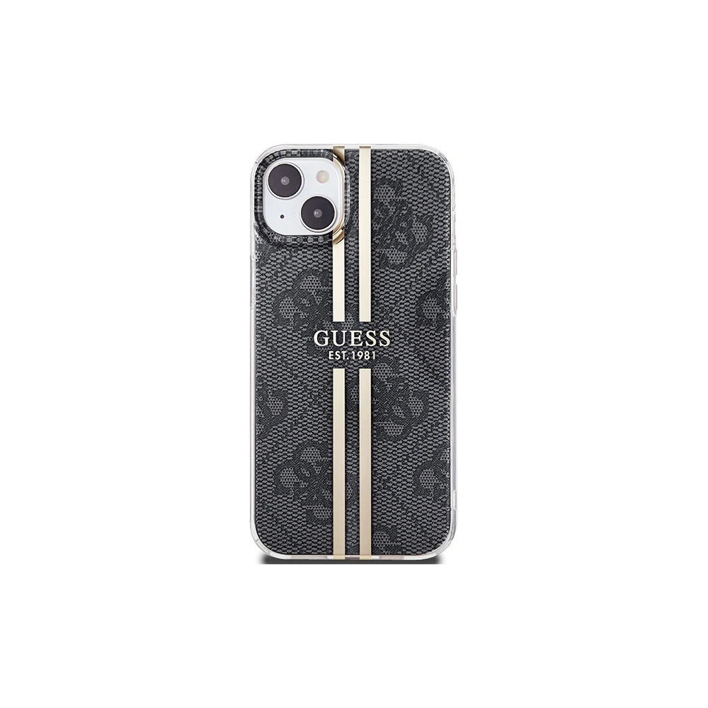 Hurtownia GSM - Etui Guess GUHCP15MH4PSEGK Apple iPhone 15 Plus / 14 Plus hardcase IML 4G Gold Stripe černý/black - GUE3185 - {ean13} - Hurt