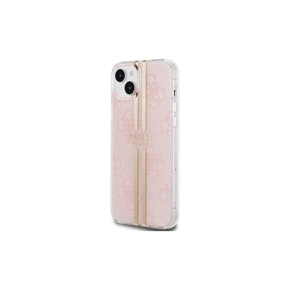 Hurtownia GSM - Etui Guess GUHCP15MH4PSEGP Apple iPhone 15 Plus / 14 Plus hardcase IML 4G Gold Stripe růžový/pink - GUE3186 - {ean13} - Hurt