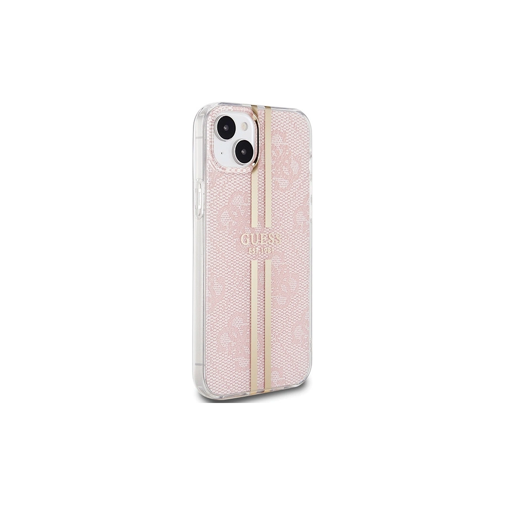 Hurtownia GSM - Etui Guess GUHCP15MH4PSEGP Apple iPhone 15 Plus / 14 Plus hardcase IML 4G Gold Stripe růžový/pink - GUE3186 - {ean13} - Hurt