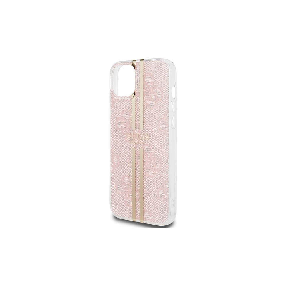 Hurtownia GSM - Etui Guess GUHCP15MH4PSEGP Apple iPhone 15 Plus / 14 Plus hardcase IML 4G Gold Stripe růžový/pink - GUE3186 - {ean13} - Hurt