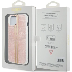 Hurtownia GSM - Etui Guess GUHCP15MH4PSEGP Apple iPhone 15 Plus / 14 Plus hardcase IML 4G Gold Stripe růžový/pink - GUE3186 - {ean13} - Hurt