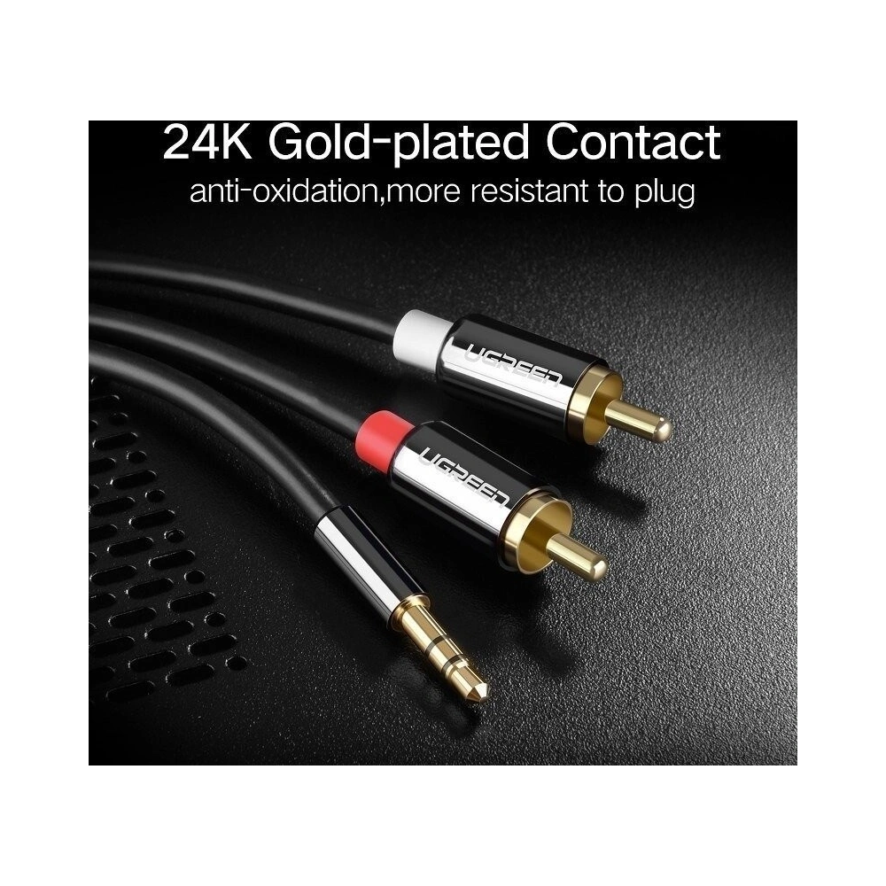 Hurtownia GSM - Przewód 3,5mm Jack do 2RCA (Cinch) UGREEN 1m - UGR164 - {ean13} - Hurt