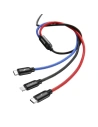 Hurtownia GSM - Kabel USB Baseus 3w1 USB-C / Lightning / Micro 3A 1,2m (czarny) - BSU622BLK - {ean13} - Hurt