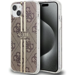 Hurtownia GSM - Etui Guess GUHCP15MH4PSEGW Apple iPhone 15 Plus / 14 Plus hardcase IML 4G Gold Stripe maro/brown - GUE3187 - {ean13} - Hurt